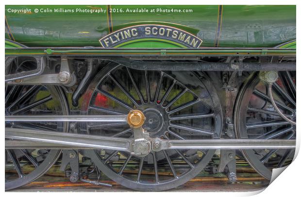 The Return Of The Flying Scotsman 1 Print by Colin Williams Photography