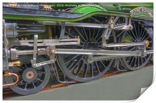 The Return Of The Flying Scotsman 2 Print by Colin Williams Photography