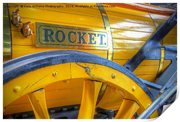 Stephenson's Rocket 2 Print by Colin Williams Photography