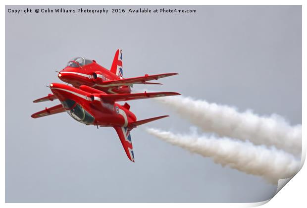 The Red Arrows RIAT 2016 1 Print by Colin Williams Photography