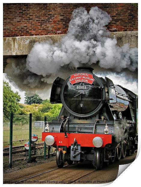 The Return Of The Flying Scotsman NRM Shildon 1 Print by Colin Williams Photography