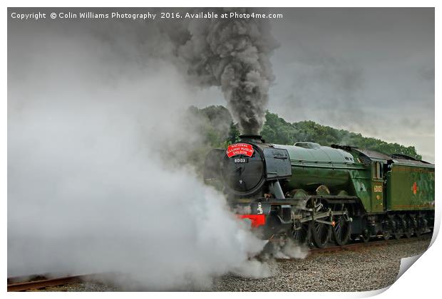 The Return Of The Flying Scotsman NRM Shildon 4 Print by Colin Williams Photography