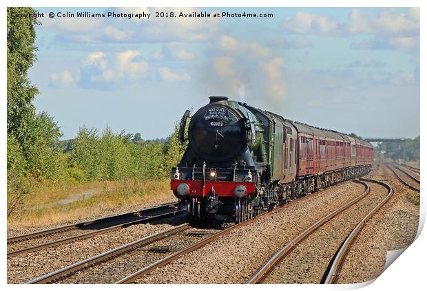The Flying Scotsman At Church Fenton 1 Print by Colin Williams Photography