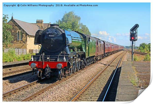The Flying Scotsman At Church Fenton 2 Print by Colin Williams Photography