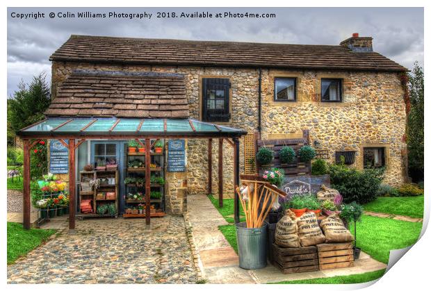 Davids Shop In Emmerdale Print by Colin Williams Photography
