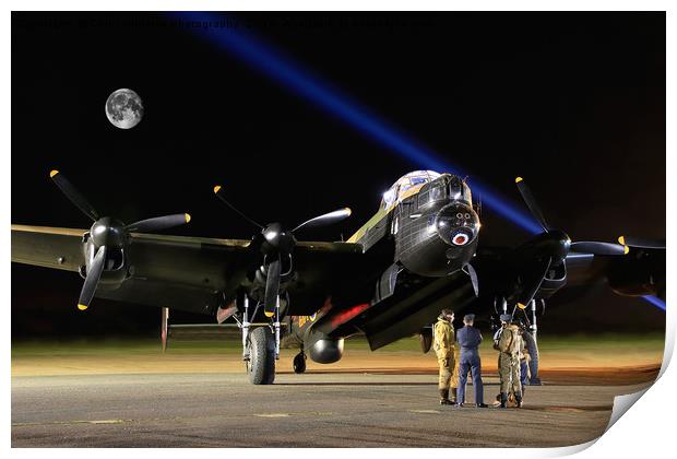  Just Jane A Bombers Moon Print by Colin Williams Photography
