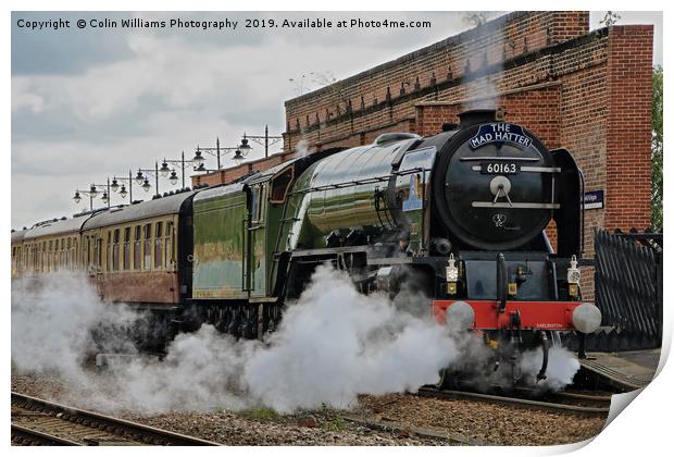 Tornado 60163 At Westfield Kirkgate 11.05.2019 - 3 Print by Colin Williams Photography