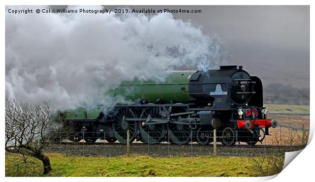 Tornado At The Ribblehead Viaduct - 3 Print by Colin Williams Photography