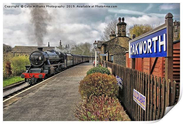 Oakworth Station Print by Colin Williams Photography