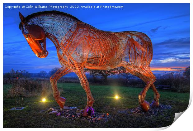 The Featherstone War Horse - 3 Print by Colin Williams Photography