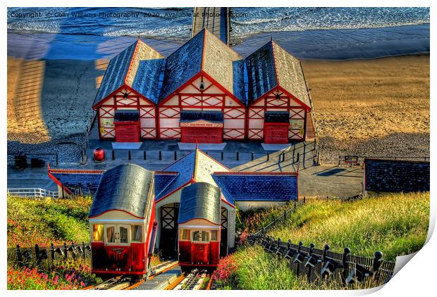 Saltburn Cliff Tramway 4 Print by Colin Williams Photography