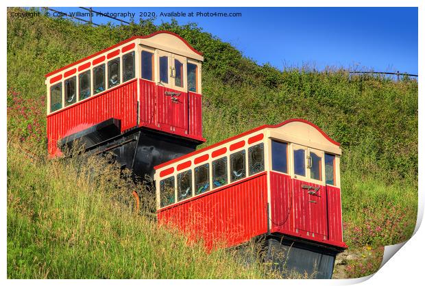 Saltburn Cliff Tramway 5 Print by Colin Williams Photography