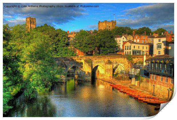 Durham with A Golden Glow Print by Colin Williams Photography