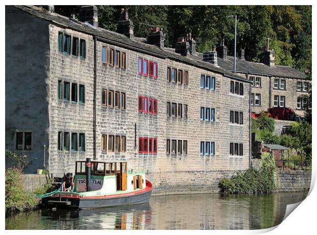 Hebden Bridge  And The Rochdale Canal 2 Print by Colin Williams Photography