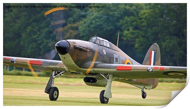 Hawker Hurricane Print by Colin Williams Photography