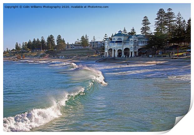 Cottesloe Beach Western Australia Print by Colin Williams Photography
