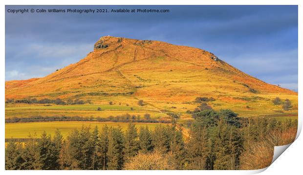 Roseberry Topping North Yorkshire 4 Print by Colin Williams Photography