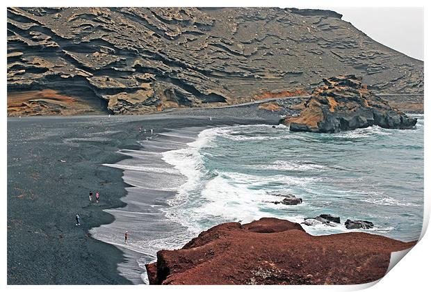 Lanzarote Beach Print by Tony Murtagh