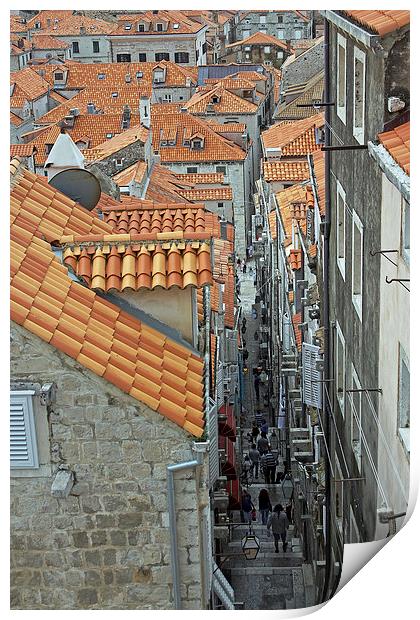 Dubrovnik Street Print by Tony Murtagh