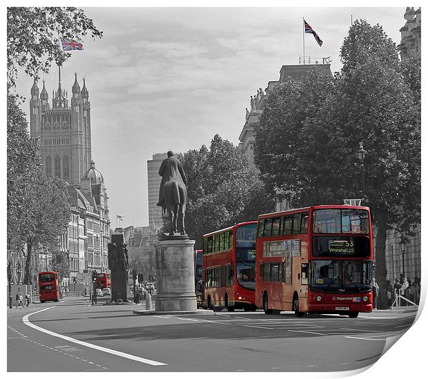 Routemaster London Buses Print by Tony Murtagh