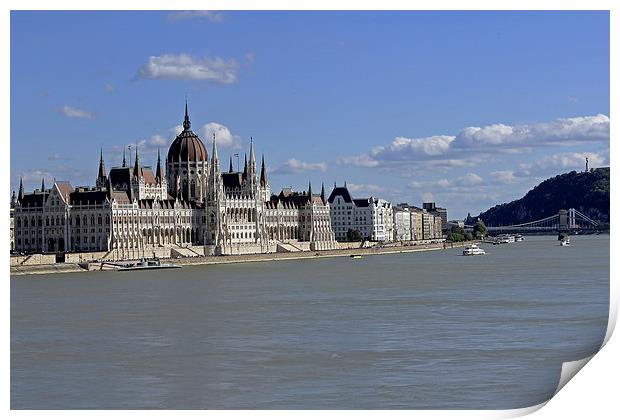 Hungarian Parliament building  Print by Tony Murtagh