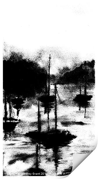 Shadows on the water Print by Westley Grant