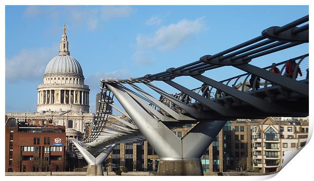 Dome of St Pauls Print by Westley Grant