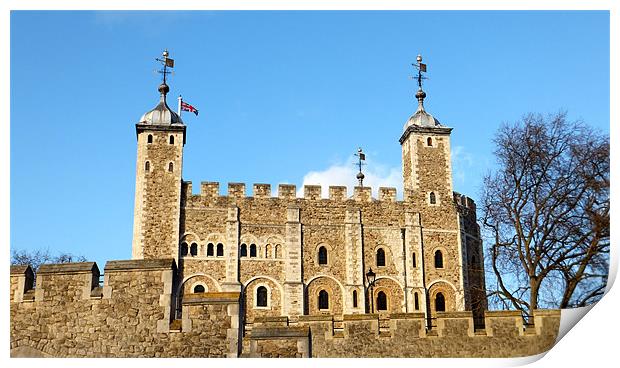 The White Tower Print by Westley Grant