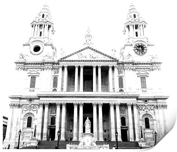 St Pauls Print by Westley Grant