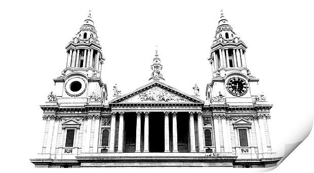 St Pauls Cathedral Print by Westley Grant