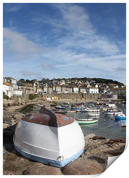 Mousehole Harbour Print by John Taylor