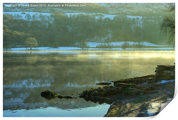 A Cold Day On Coniston Print by Jamie Green