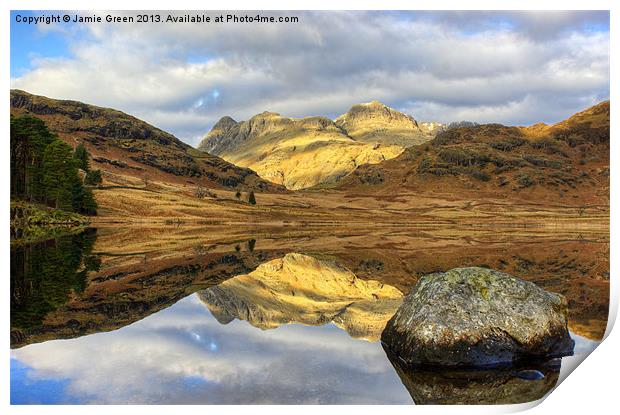 Blea Tarn Print by Jamie Green