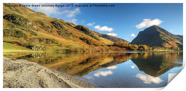 Buttermere Shoreline Print by Jamie Green