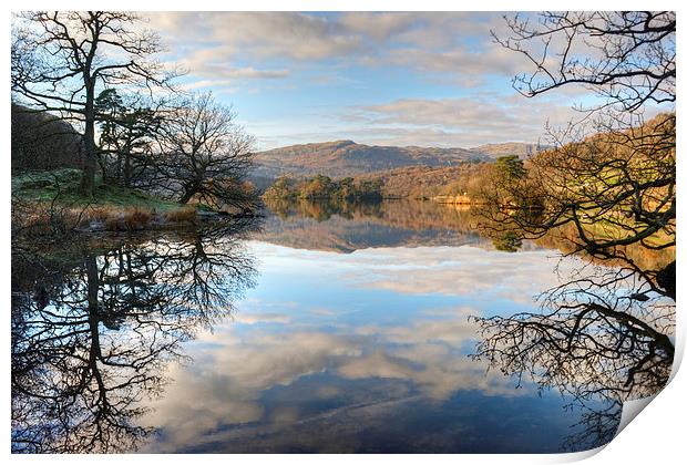 Rydal Water Reflections Print by Jamie Green