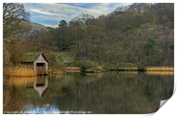 Rydal Boathouse Print by Jamie Green