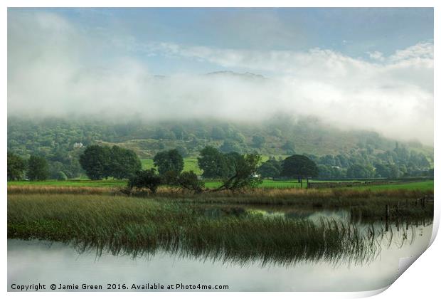 Patterdale Mist Print by Jamie Green