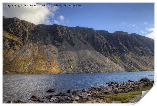 Wastwater Screes Print by Jamie Green