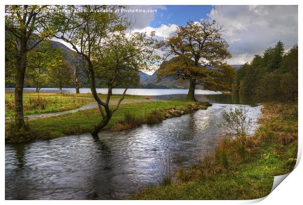 Buttermere Dubs Print by Jamie Green