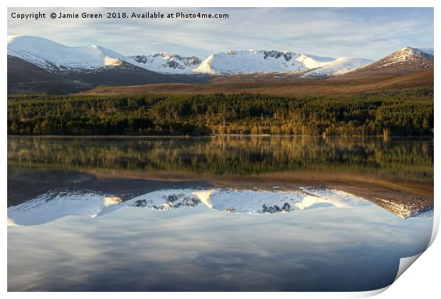Cairngorm Reflections Print by Jamie Green