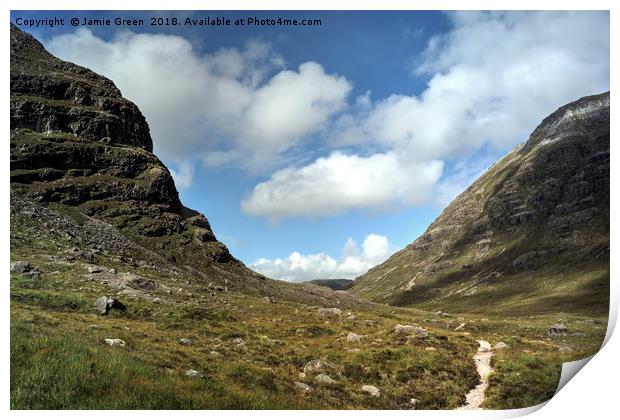 Coire Dubh Mor Print by Jamie Green