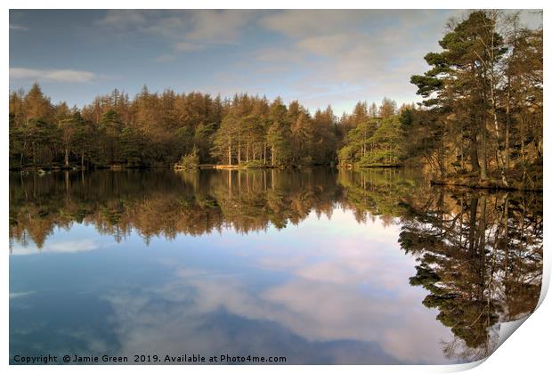 The Tranquil Tarn Print by Jamie Green