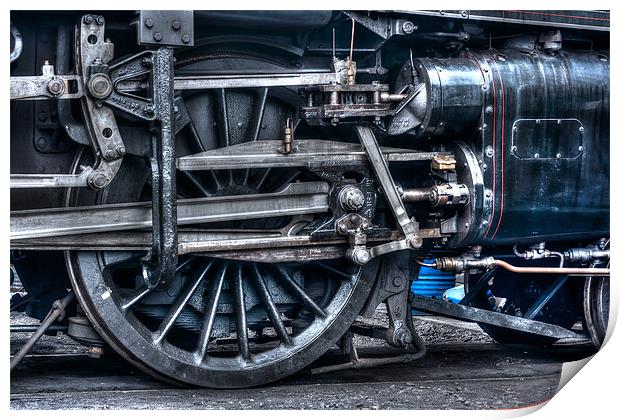 Steam wheel Print by Castleton Photographic