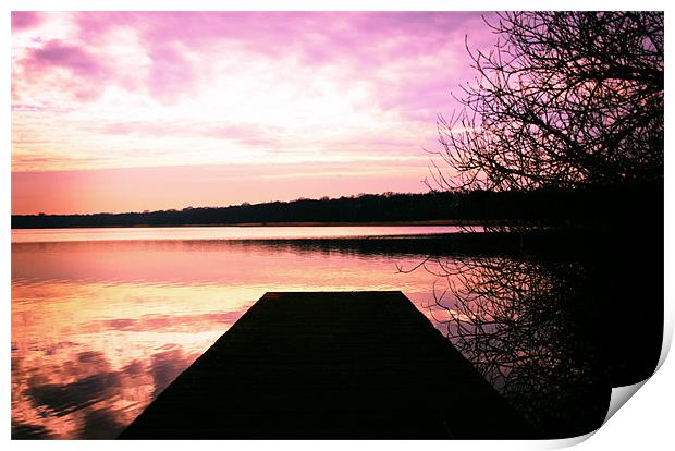 Sunset waterscape Print by Castleton Photographic