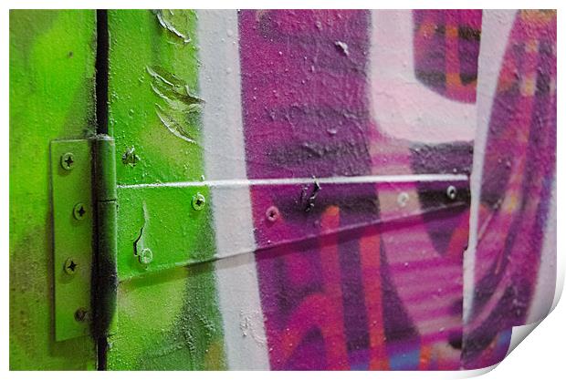 Graffiti Image - London Spray paint Print by Imran Soomro
