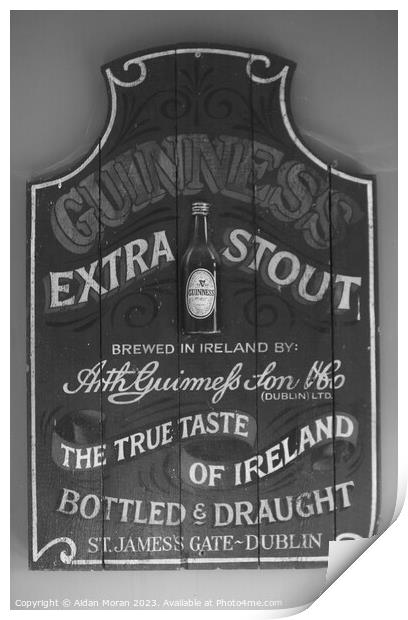Guinness Sign  Print by Aidan Moran
