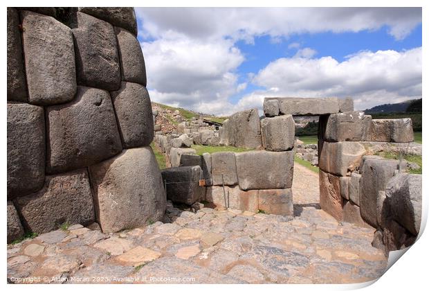 Sacsayhuaman Archaeological Site, Peru  Print by Aidan Moran