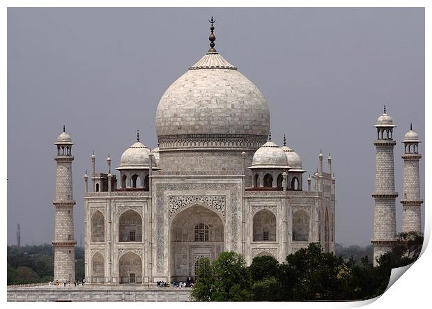 Taj Mahal - India 002 Print by Aidan Moran
