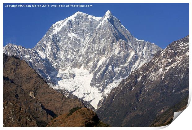  Nilgiri South The Himalayas Nepal Print by Aidan Moran