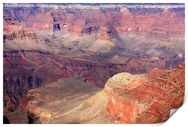  Natural Wonders Of The World Grand Canyon Arizona Print by Aidan Moran